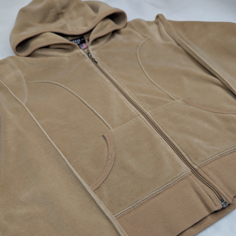 Y2K Rampage Zip Front Cotton Velour Track Jacket - Picture 6 of 10